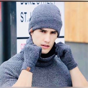Men and women winter hat,scarf and hand gloves set 3 in 1